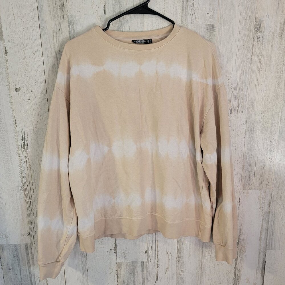 Nasty Gal Tie Dye Crew Neck Sweater